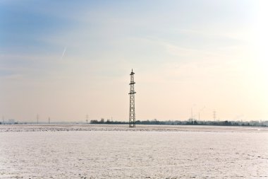 güzel manzara ile elektrik Kulesi