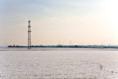 güzel manzara ile elektrik Kulesi