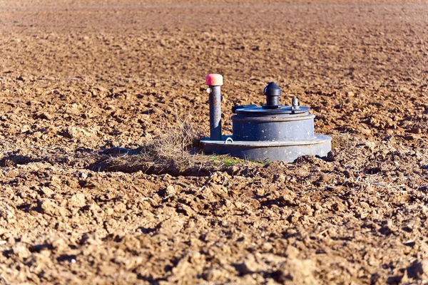 stock image Tank in field