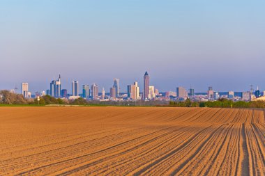 Skyline frankfurt günbatımı