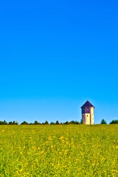 stock image Historic waterwower in fields