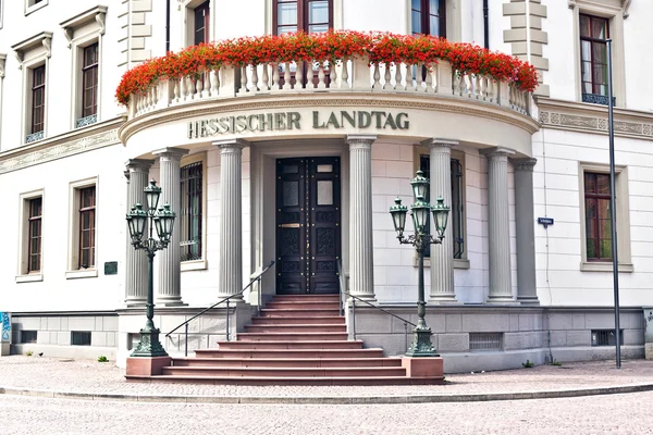 House of politics, the Hessischer Landtag in Wiesbaden — Stock Photo, Image