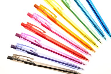 Colorful pens clipart