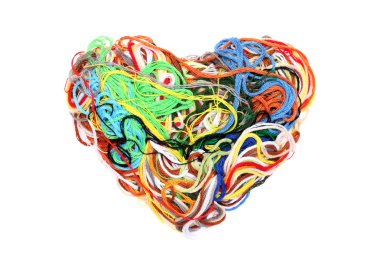 Entangled threads clipart