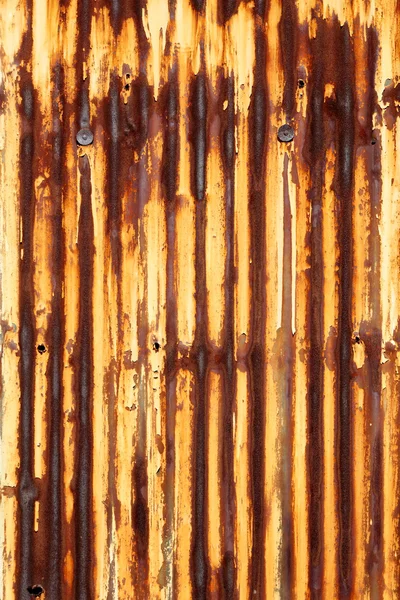 Hierro corrugado oxidado — Foto de Stock