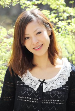 güzel genç Japon kadın