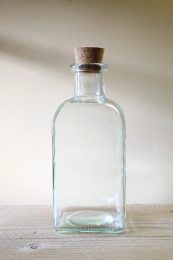 Old glass bottle clipart