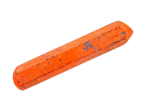 Oude oranje crayon — Stockfoto