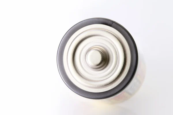 Beyaz bir pil — Stok fotoğraf