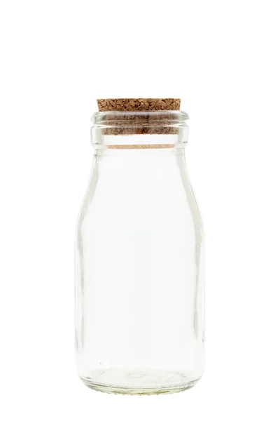Botella de leche vacía — Foto de Stock