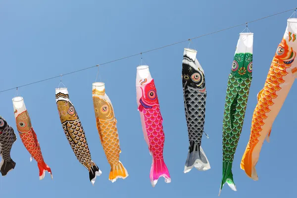 Japanse karper vliegers — Stockfoto