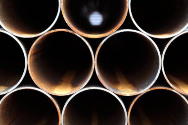 Steel pipes clipart