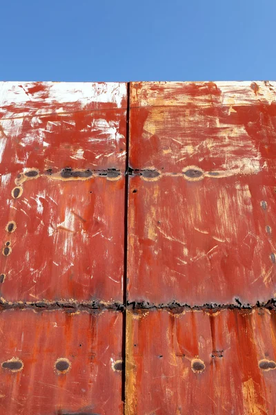 Pared de metal oxidado — Foto de Stock