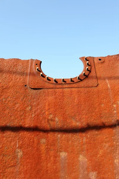 Mur métallique rouillé — Photo