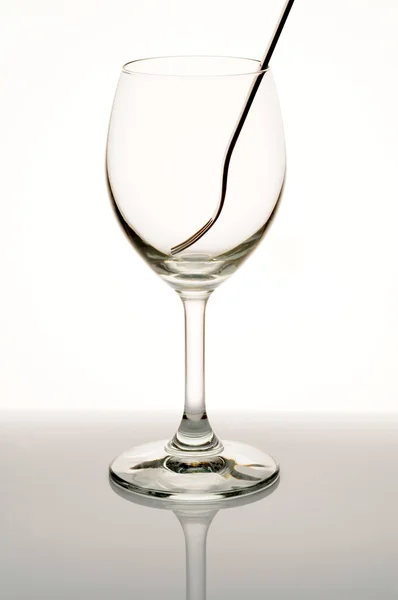 Glas och gaffelγυαλί και πιρούνι — Stockfoto