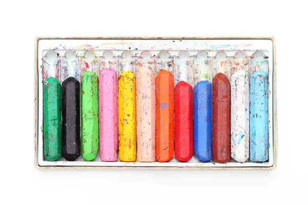 Old crayons — Stock Photo, Image