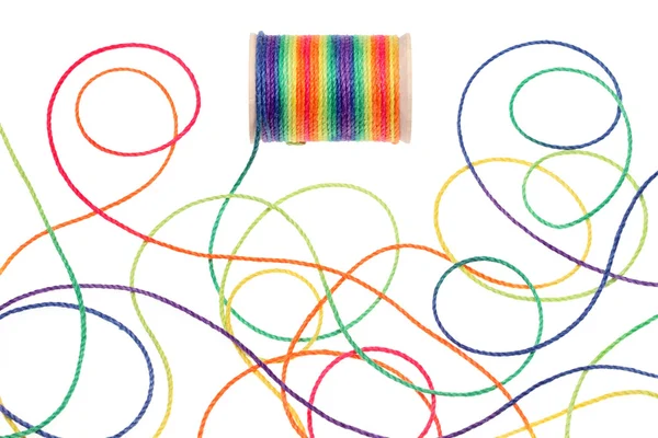 Kleurrijke draad — Stockfoto