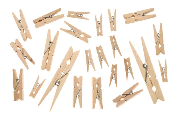 Dřevěný clothespins — Stock fotografie