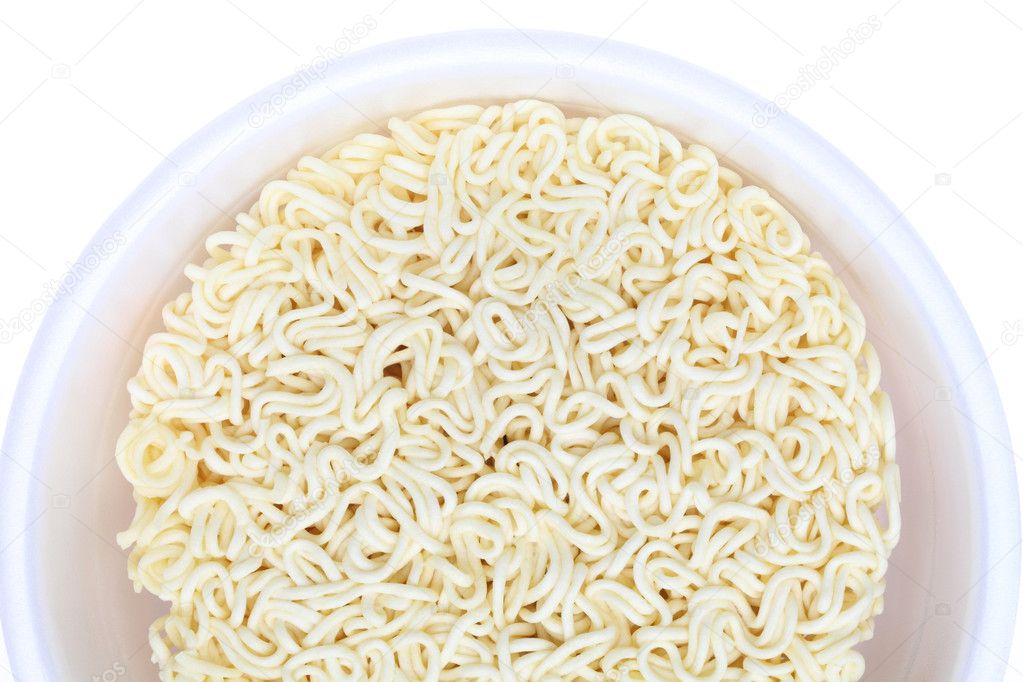 Cup of dried noodles