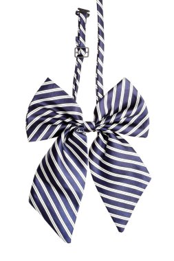 Striped bow tie for women clipart