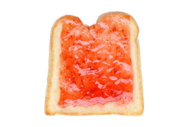 Toast with jam clipart