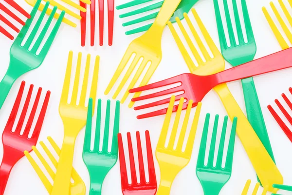 Kleurrijke vorken — Stockfoto