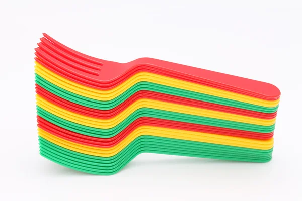 Tenedores coloridos —  Fotos de Stock