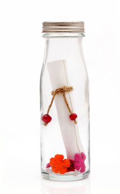 Message in a bottle clipart