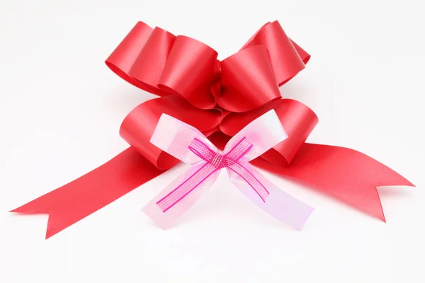 Red,pink ribbon — Stock Photo, Image