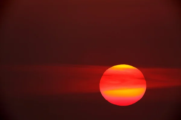 红色夕阳 — 图库照片