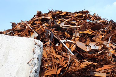 Pile of scrap metal clipart