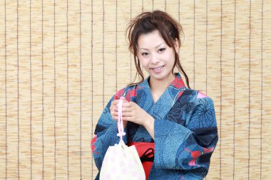 Japon kadın çantası kimono geleneksel kıyafetleri