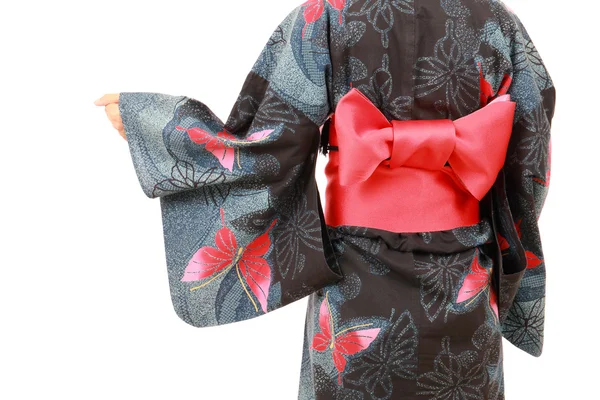 Japanse vrouw in traditionele kleding van kimono — Stockfoto