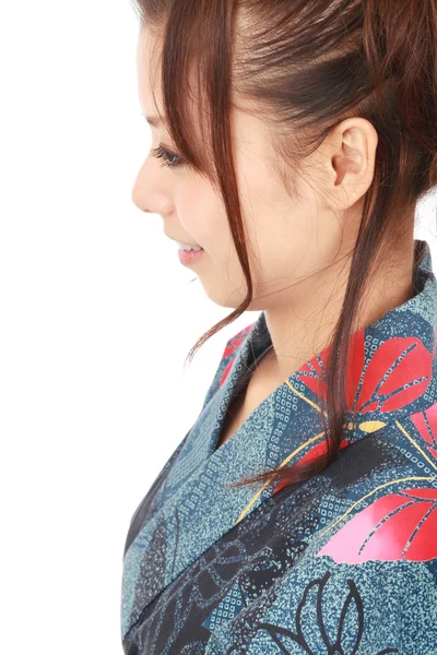 Japanese woman in traditional clothes of Kimono — Stock Photo, Image