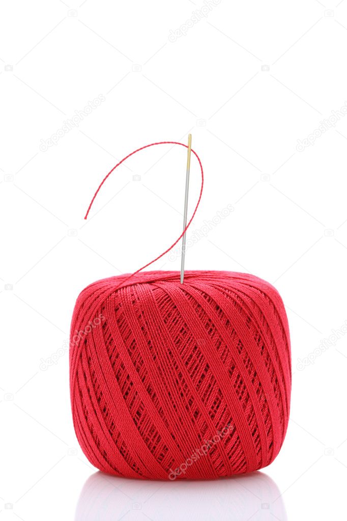 Ball of thread and sewing needle — Stock Photo © akiyoko74 6681568