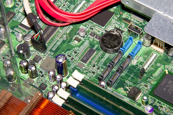 Telecommunication server motherboard — Stock Photo, Image