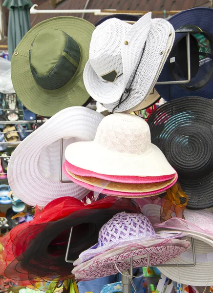 Hats on the market — Stock Photo, Image