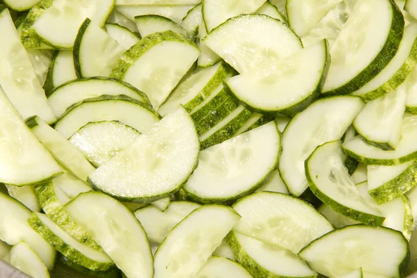 Cutted cucumbers — Stock Photo, Image