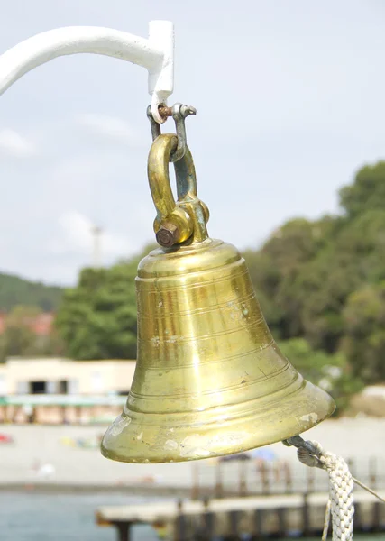 Bronze ship's bell — Stock Photo, Image