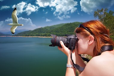 Fotoğrafçı iş başında