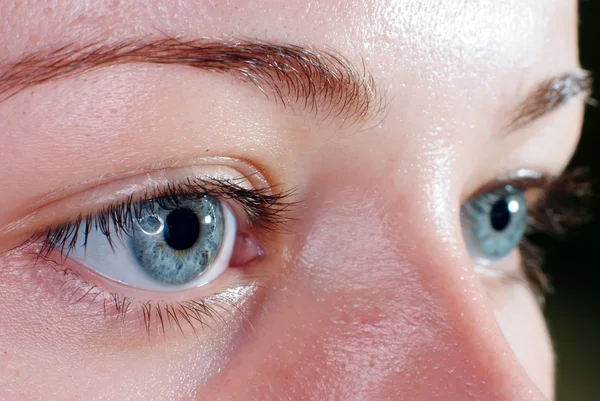 Blaue Augen Nahaufnahme — Stockfoto