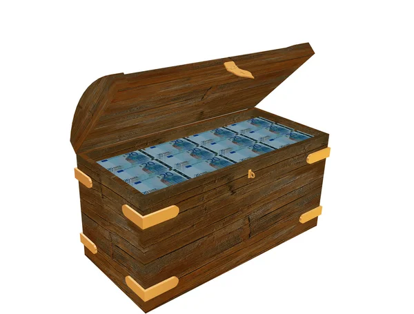 Treasure,20 euro bills — Stock Photo, Image