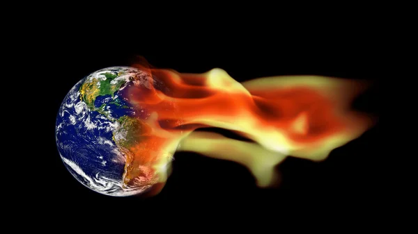 Έννοια της υπερθέρμανσης του πλανήτη — Φωτογραφία Αρχείου