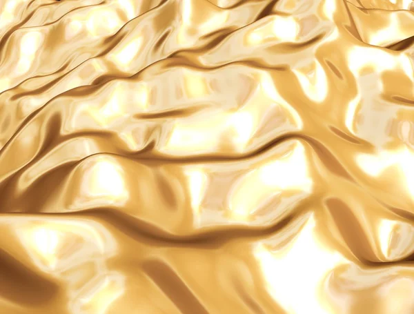 Paño de seda metálico dorado — Foto de Stock