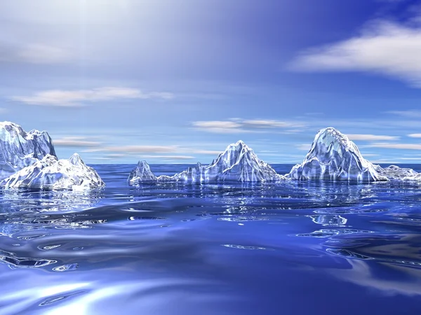 Gelo flutuante — Fotografia de Stock