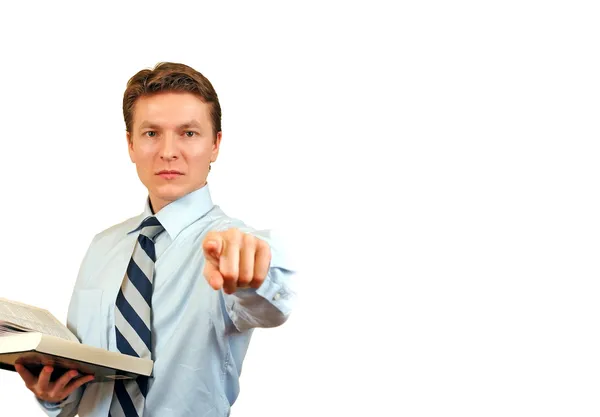 Young lawyer accusing — Stock Photo, Image