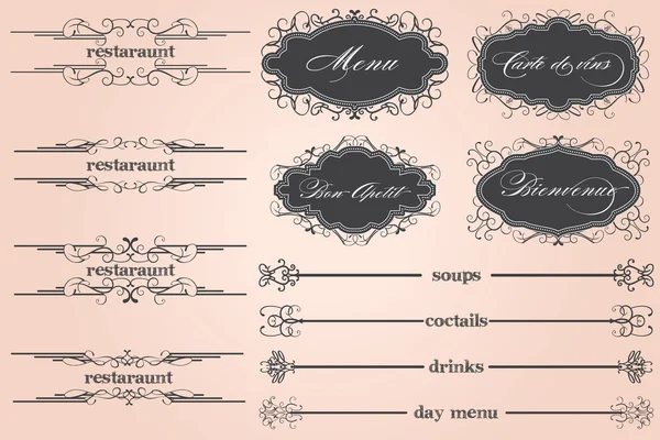Restaurant de bienvenue Menu — Image vectorielle
