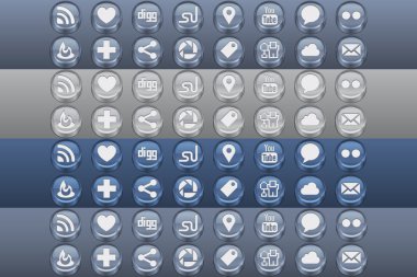 Share Mono Inset Icons clipart