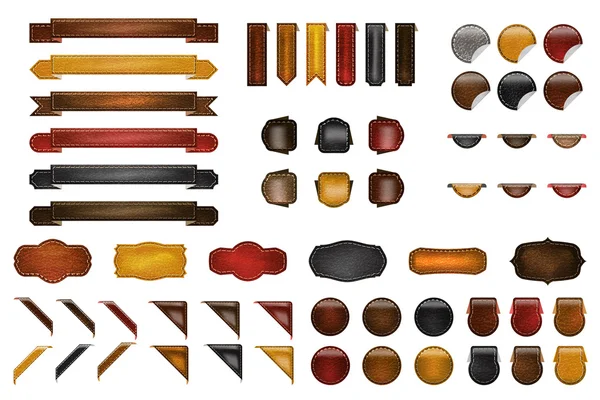 Kit Webdesign en cuir — Image vectorielle
