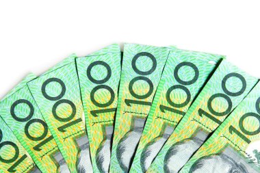 Australian One Hundred Dollar bills clipart
